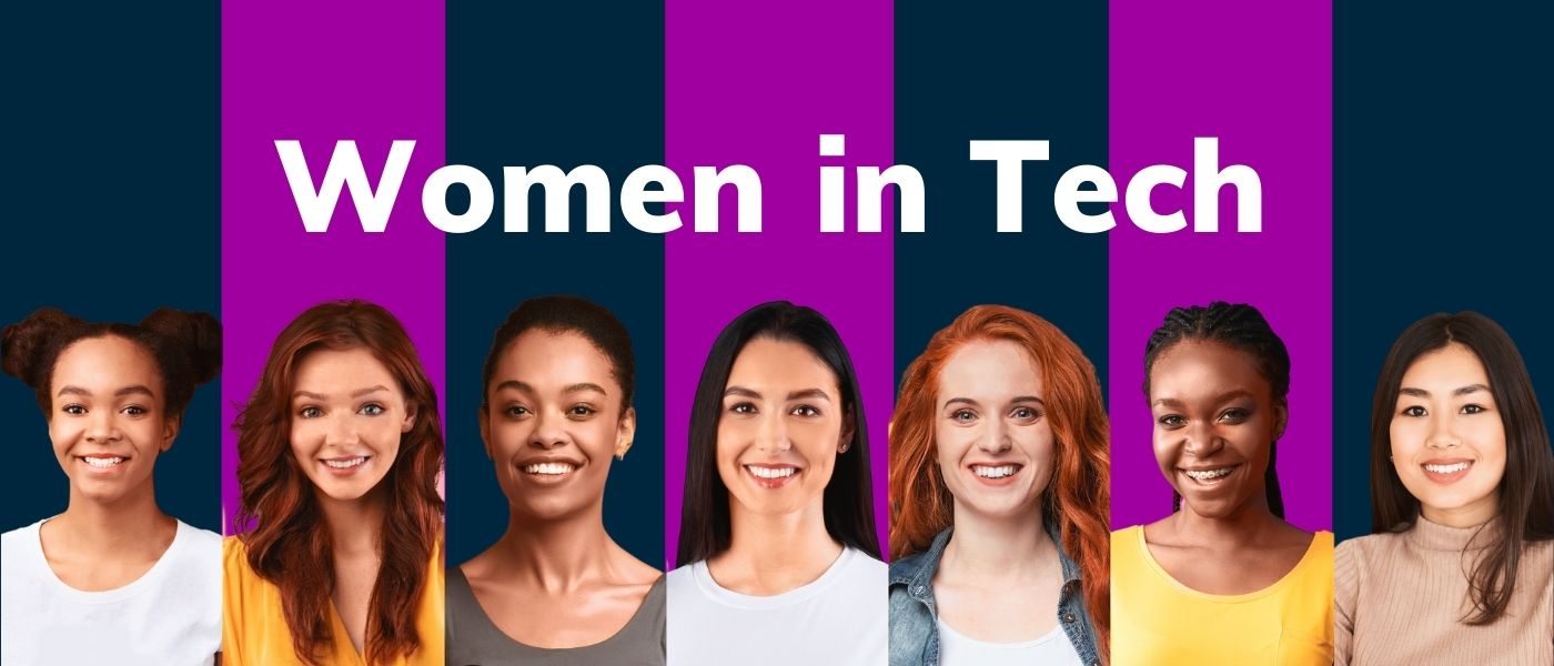 women in tech blue purple slider